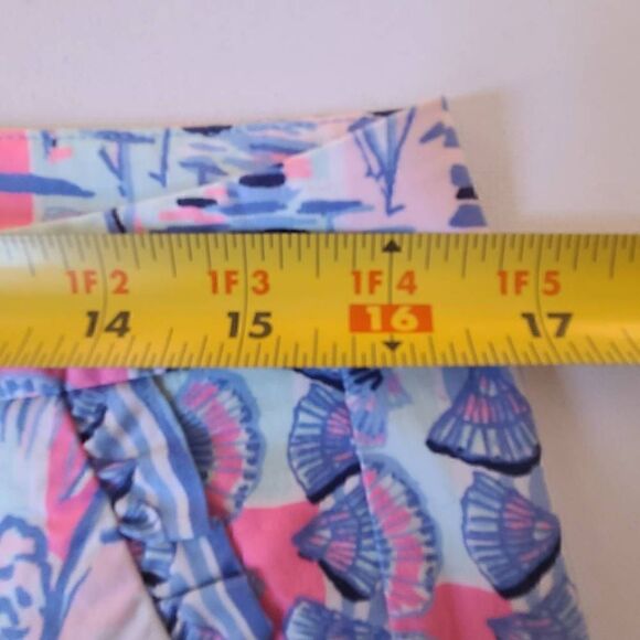 Lilly Pulitzer Womens Pink Blue Sailboat Print Cotton Blend Shorts Size 4 - Picture 8 of 14